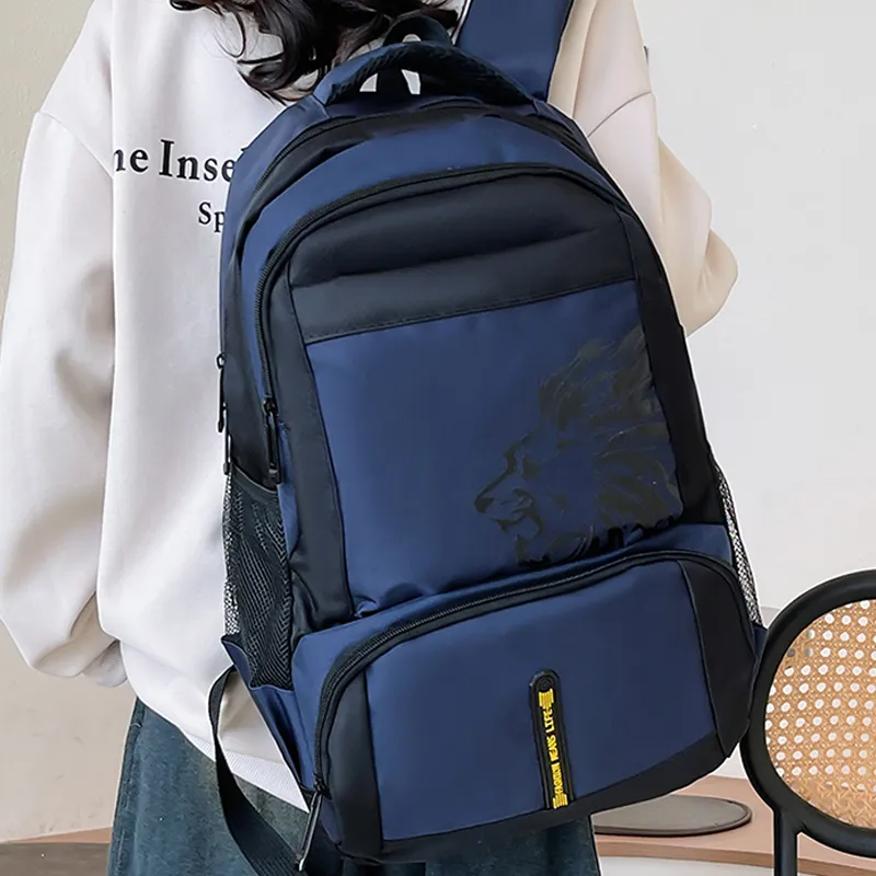 H YXIANG Nylon Backpack Regular Unisex Multicolor-6