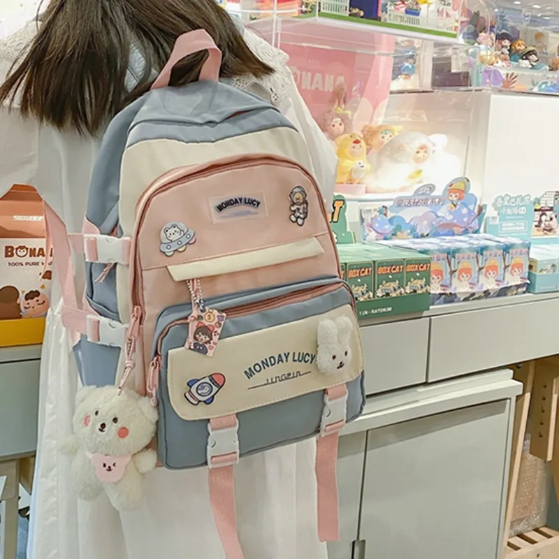 CARTELO Nylon Backpack Regular Unisex Multicolor-6