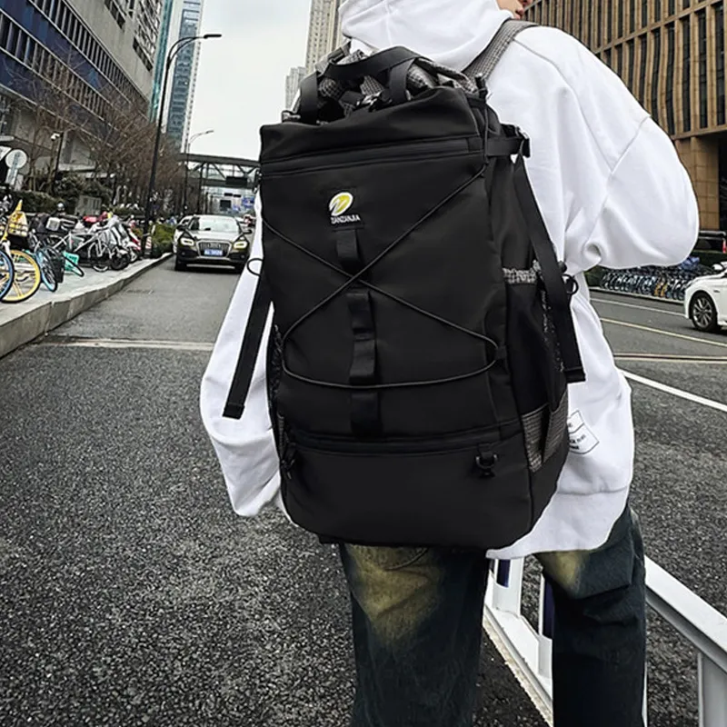 H YXIANG Nylon Backpack Regular Unisex Multicolor-3