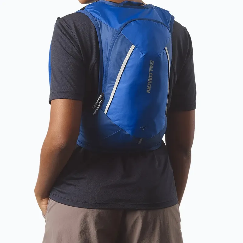 SALOMON CROSS 8L Mountaineering Bag Outdoor Bag Nylon Blue Unisex-2