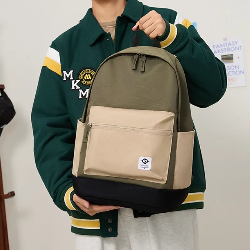 361° Fabric Backpack Regular Unisex Army Green & Khaki-3