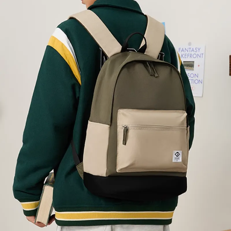 361° Fabric Backpack Regular Unisex Army Green & Khaki-5