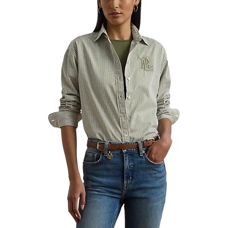 LAUREN RALPH LAUREN Shirt Women's Green-2