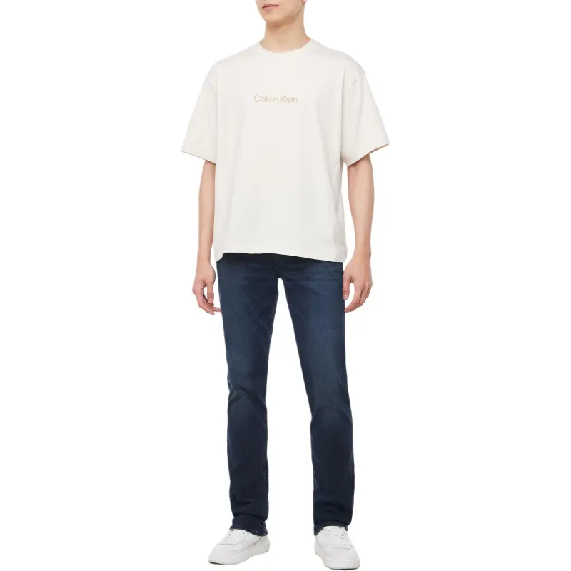 CALVIN KLEIN T Shirt Unisex Cream-2