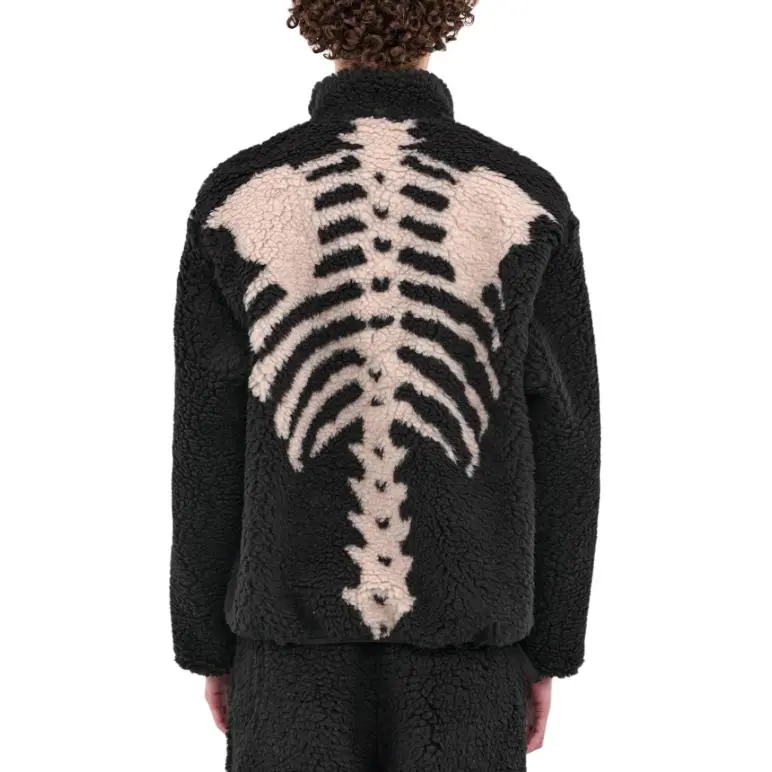 Kapital Bone Boa Reversible Printed Fleece And Nylon Jacket-4