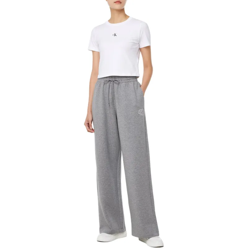 CALVIN KLEIN Knitted Sweatpants Women's Medium Gray-2