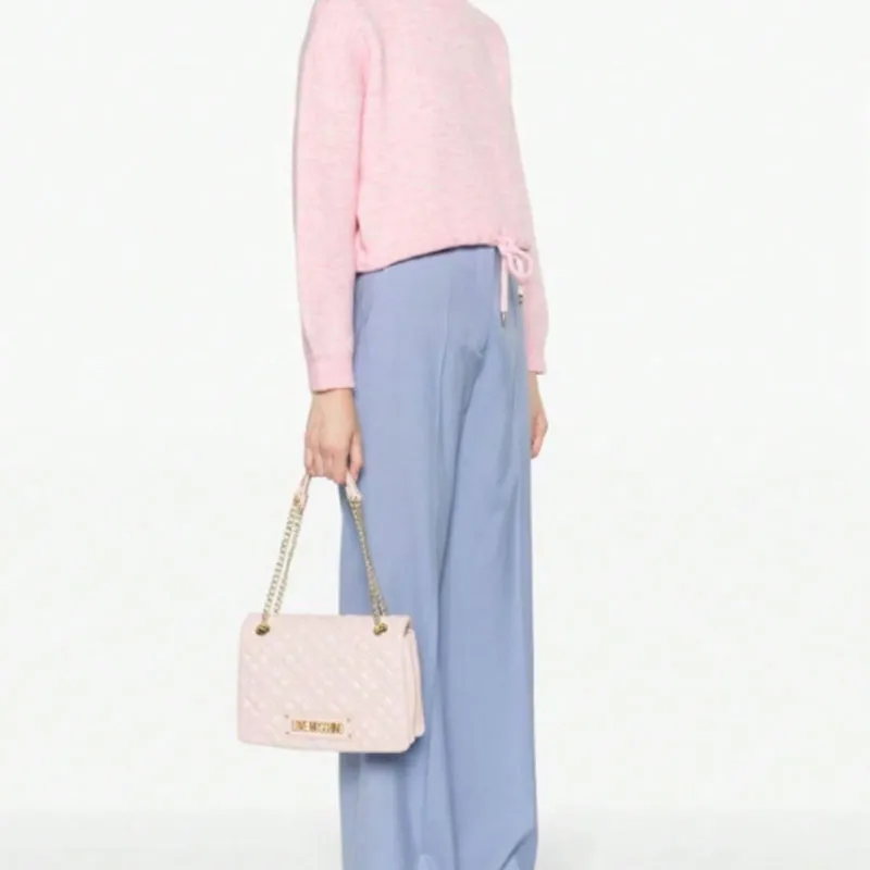 LOVE MOSCHINO Polyurethane Handbag, Shoulder Bag Women's Light Pink-4