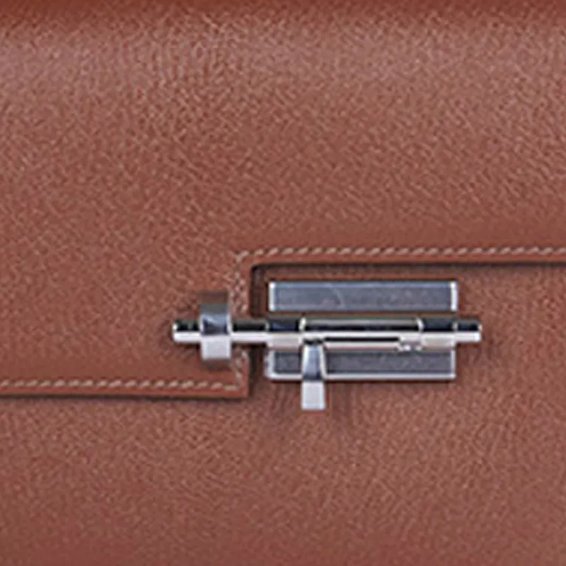 HERMES Verrou Goatskin Crossbody Bag, Shoulder Bag Mini Women's-4