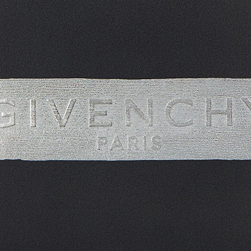 Givenchy Cow Leather Clutch Men's Black Silver Multicolor-4