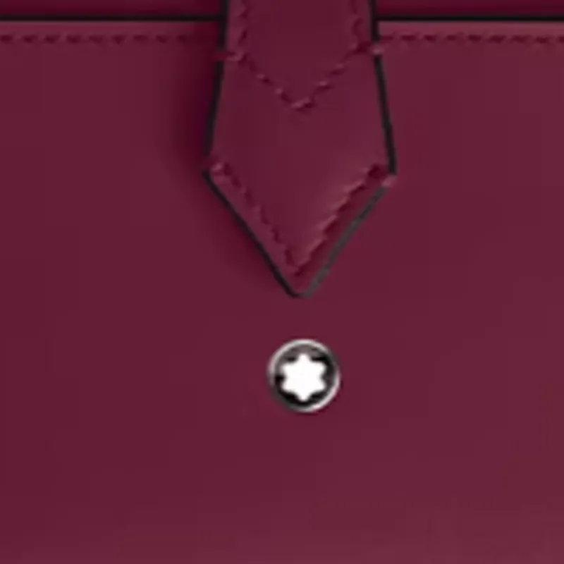 MONTBLANC Meisterstuck Leather Card Holder Unisex Burgundy-1