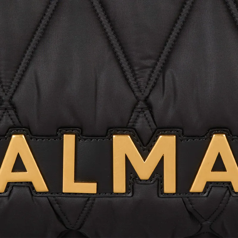 BALMAIN Polyester Travel Bag Men's Black-3