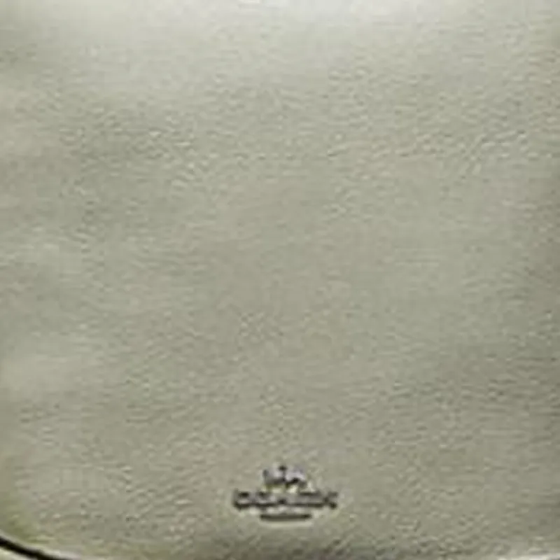 COACH Cow Leather Bucket Bag, One Shoulder Handbag Medium Size Women's Light Gray-3