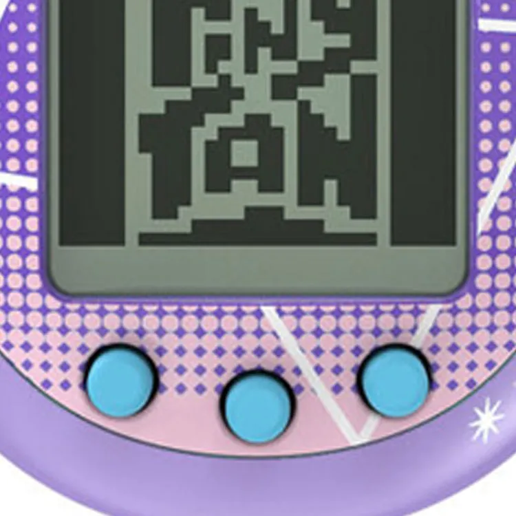 BANDAI Tiny TAN Tamagotchi Purple Tamagotchi Model Accessories 4cm-3