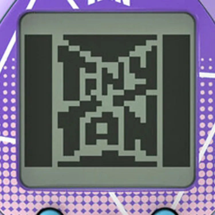 BANDAI Tiny TAN Tamagotchi Purple Tamagotchi Model Accessories 4cm-2