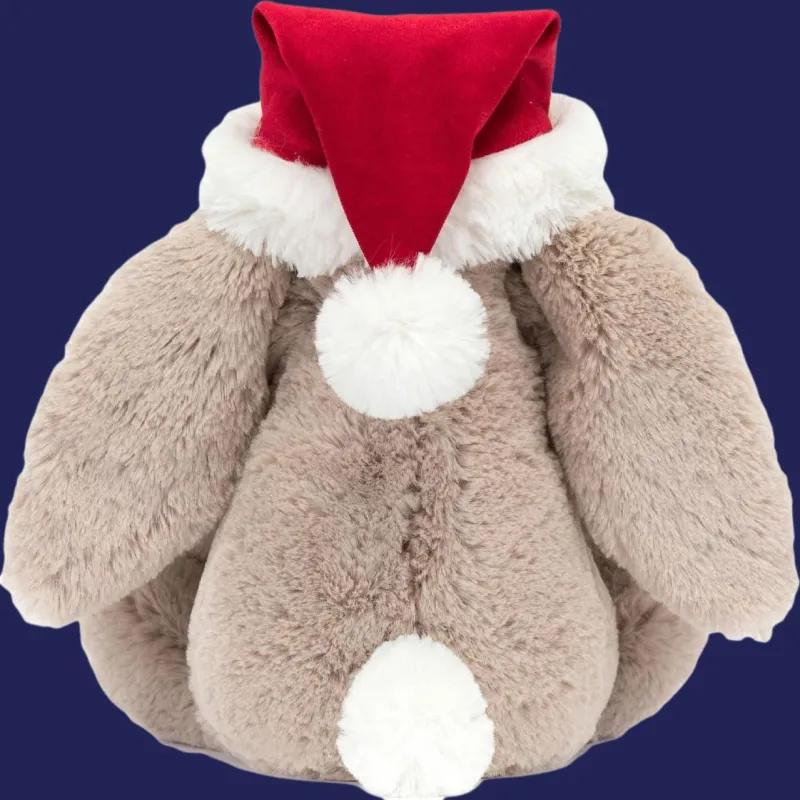JELLYCAT Bashful Christmas Bunny Plush Toy-2