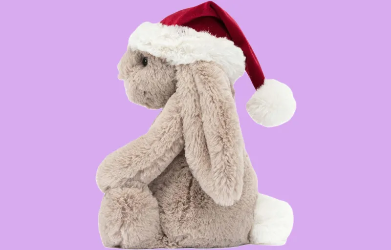 JELLYCAT Bashful Christmas Bunny Plush Toy-1