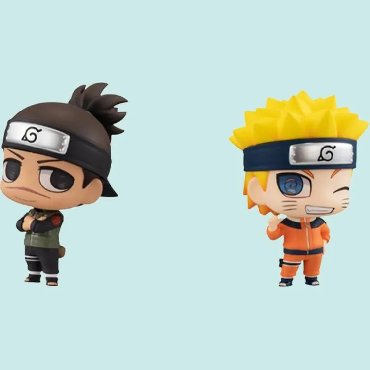 MegaHouse Naruto Uzumaki Mosquito Repellent Eye Chimi Iruka Naruto Set Scale Figures-3