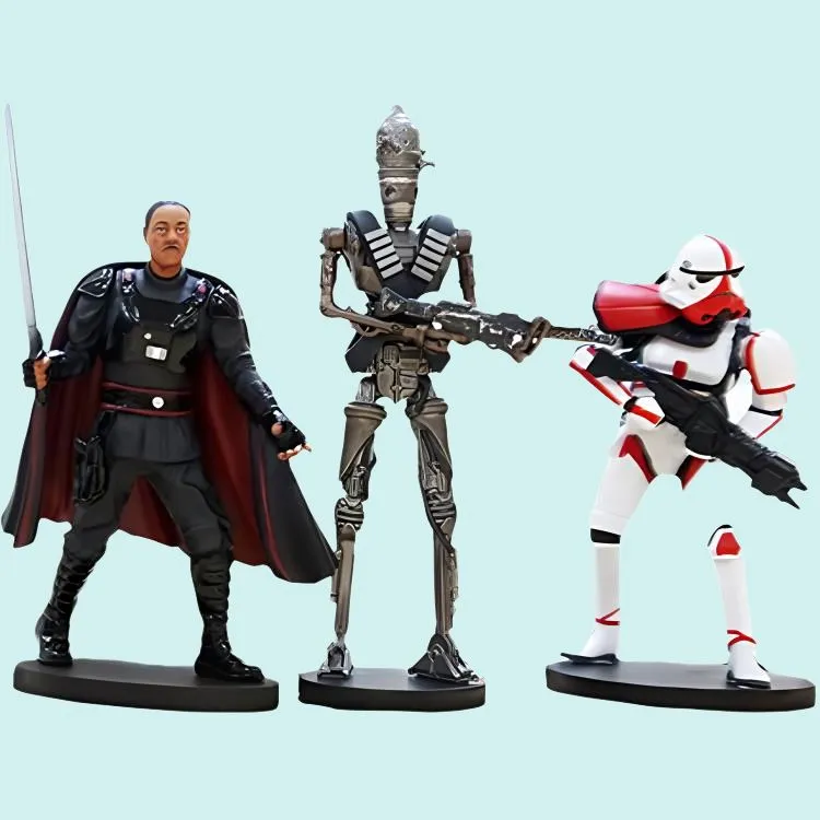 Disney Boba Fett Master Yoda Star Wars Characters Disney Characters The Mandalorian Scale Figures-3
