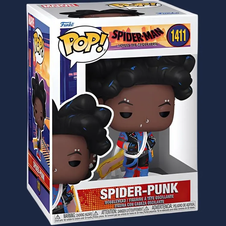 Funko Spider Man POP! Spider Punk UN Chibi Figures-2