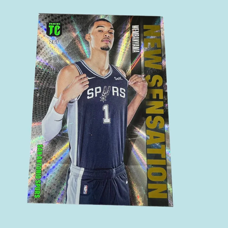 PANINI Spurs Team Future TC Collection Wembanyama Refringence Dunk Selection Player Card Rare Card Sports Cards 1 Pc-4