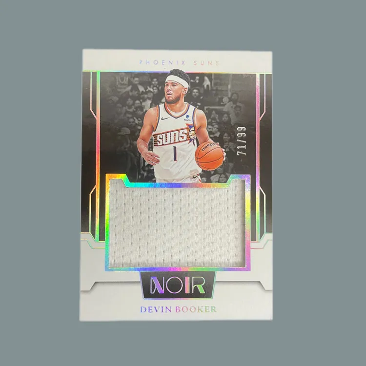 PANINI 2023 24 Noir Sun Devin Booker Jersey 71/99 Home White Player Card Pass through Sports Cards 1 Pc-3