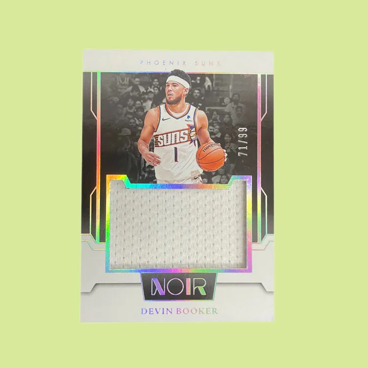 PANINI 2023 24 Noir Sun Devin Booker Jersey 71/99 Home White Player Card Pass through Sports Cards 1 Pc-2
