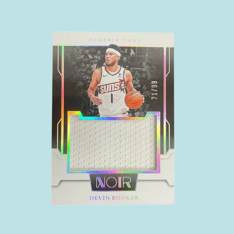 PANINI 2023 24 Noir Sun Devin Booker Jersey 71/99 Home White Player Card Pass through Sports Cards 1 Pc-4