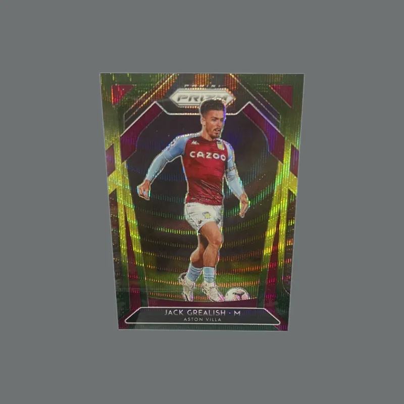 PANINI Premier League PRIZM England Manchester City Grealish Tricolor Fold Player Card Pass Through Sports Cards 1 Pc-2