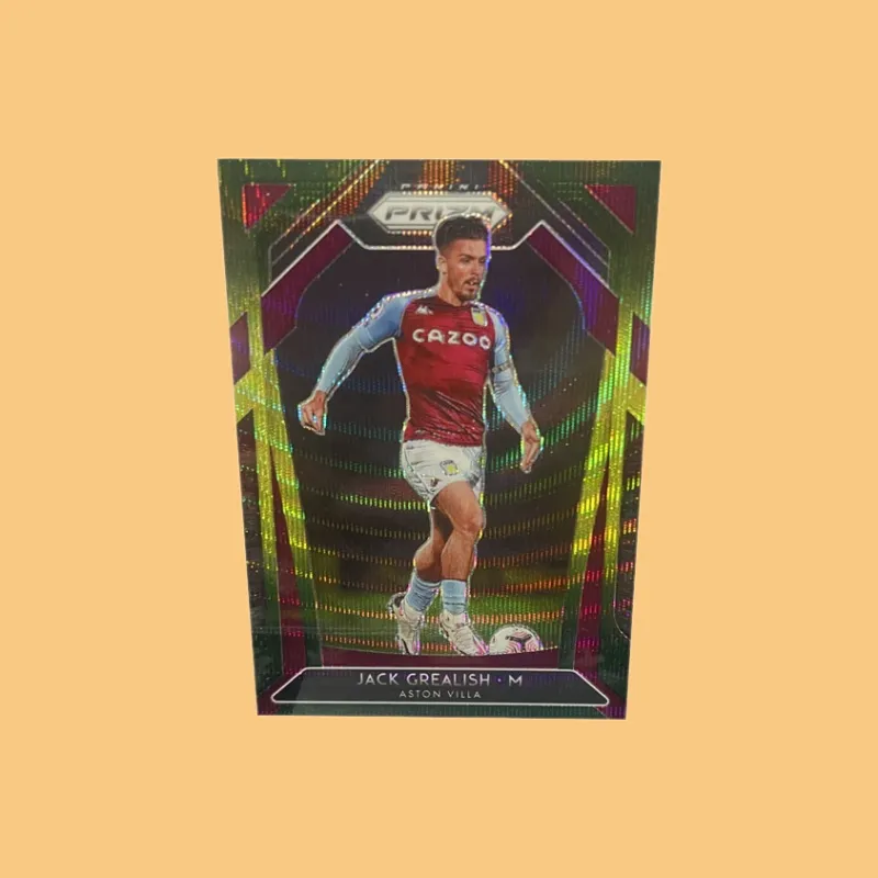PANINI Premier League PRIZM England Manchester City Grealish Tricolor Fold Player Card Pass Through Sports Cards 1 Pc-1