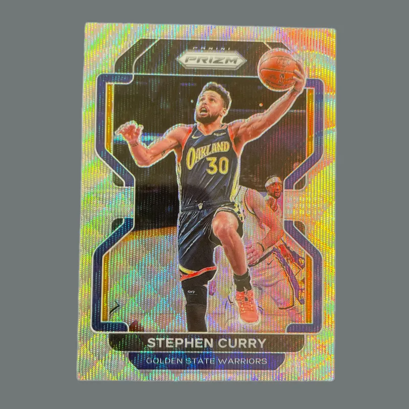 PANINI 2021 22 PZ Warriors Stephen Curry Silver Wave Refractor Player Card Product Access Sports Cards 1 Pc-2