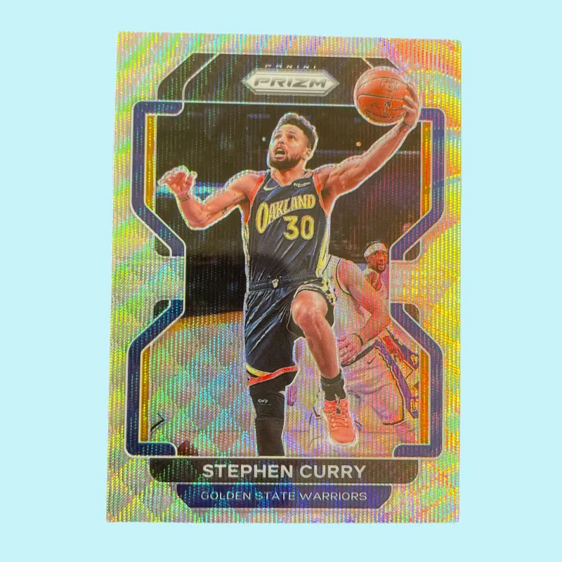PANINI 2021 22 PZ Warriors Stephen Curry Silver Wave Refractor Player Card Product Access Sports Cards 1 Pc-3