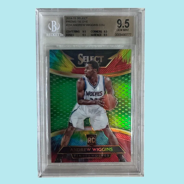 PANINI 2014 15 Select Andrew Wiggins, Rising Stars, Tie Dye/25 Edition BGS 9.5 Graded Cards 1 Pc-3