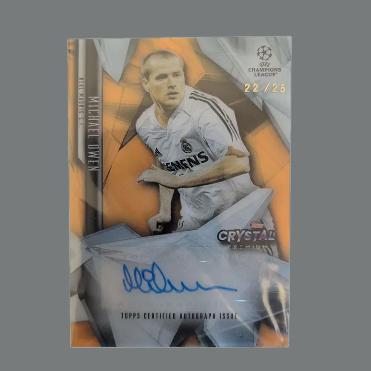 Topps 2022 23 CRYSTAL MICHAEL OWEN Michael, Irving, Signature 25/25 Film, Real Madrid Sports Cards 1 Pc-2