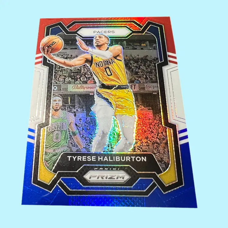 PANINI Pacers Tyrese Haliburton High End Tricolor Holographic Card Player Card Rare Card Sports Cards 1 Pc-3