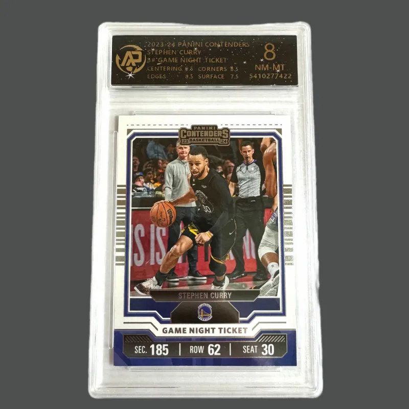PANINI Steph Curry Warriors Ball Game Ticket Game Night Special Card Player Card 8 Points Graded Cards 1 Piece-2