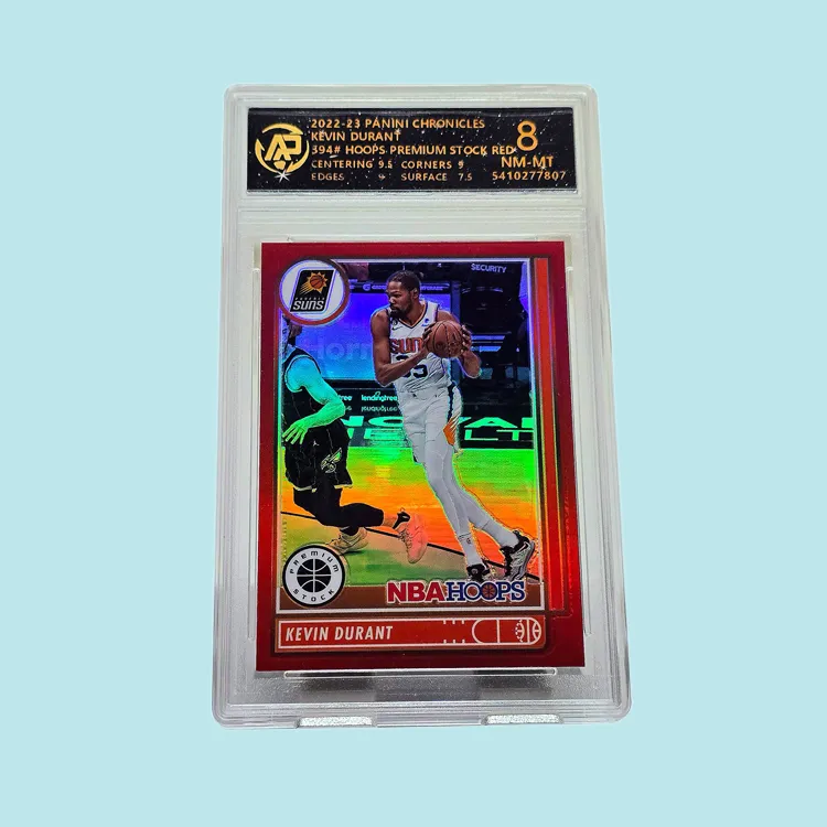 PANINI KD Player Card Hoops Collection, Playoff Game Selection 073/149, Orange Holographic Card Graded Cards 1 Pc-3