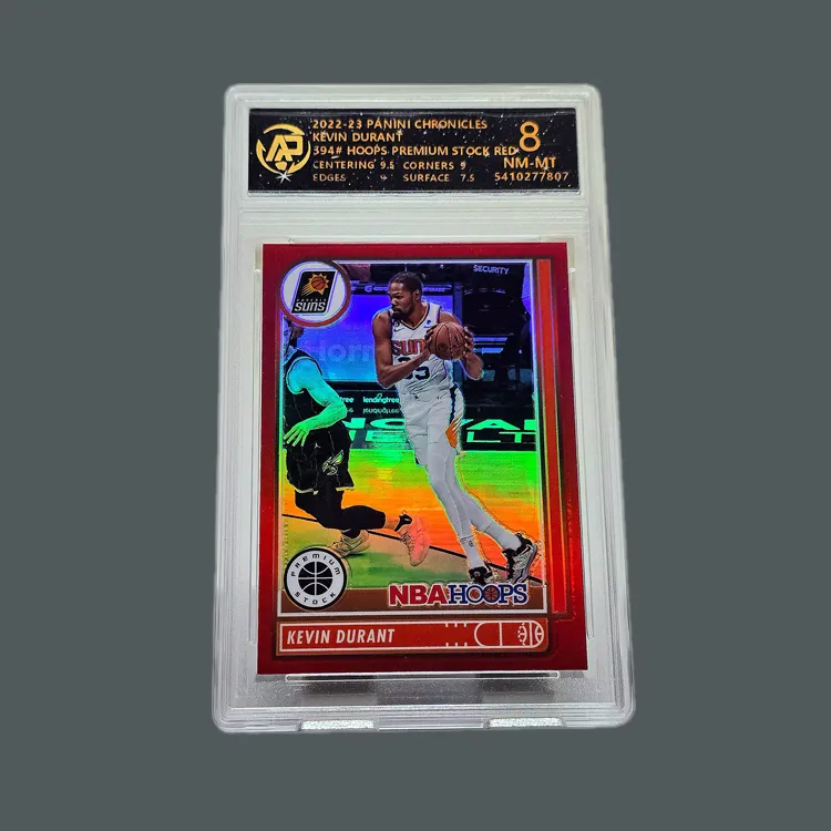 PANINI KD Player Card Hoops Collection, Playoff Game Selection 073/149, Orange Holographic Card Graded Cards 1 Pc-2