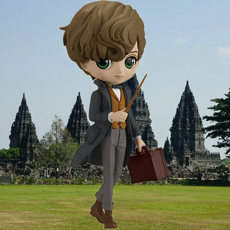 BANPRESTO Where Are The Magical Animals, Newt Scamander, Version A? Chibi Figures 13cm-1