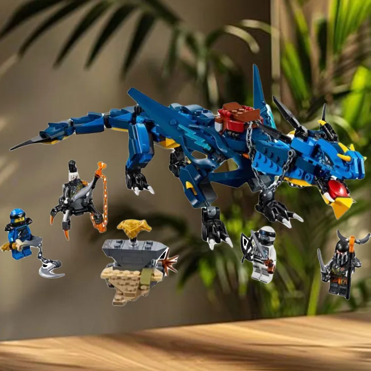 LEGO Phantom Ninja Collection Thunder And Lightning Storm Shenron Building Blocks 493pcs 70652-3