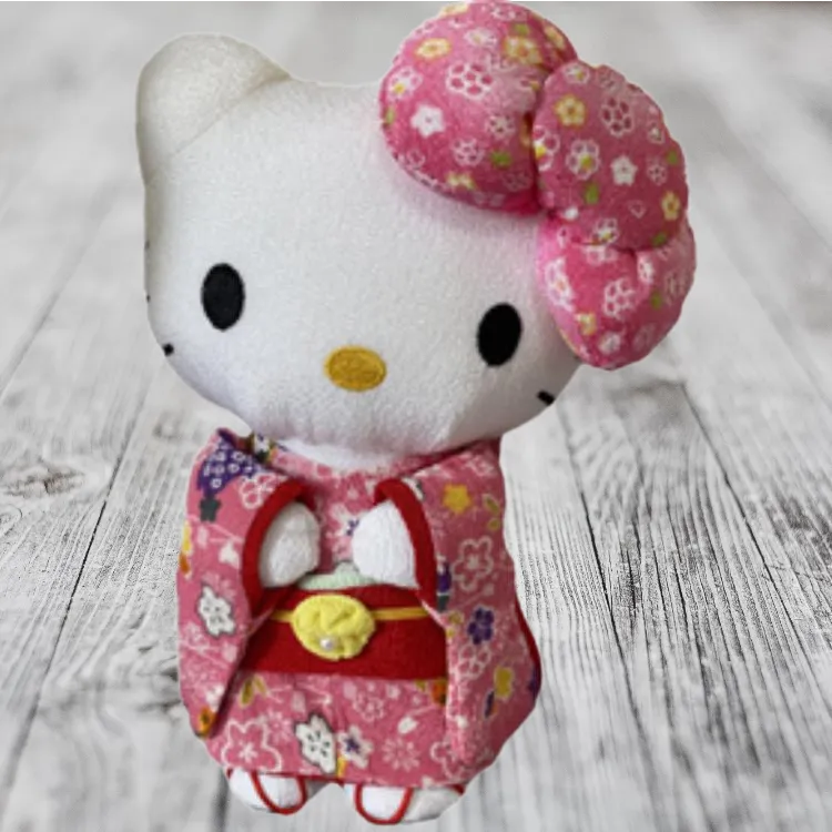 Sanrio/Hello Kitty Pink Kimono Kitty Dolls Plush Doll M Size Height-2
