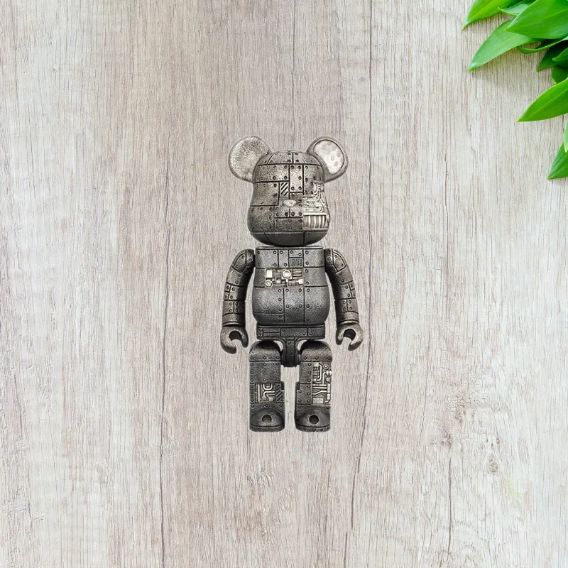 Bearbrick X Royal Selangor Steampunk Coal Black-3