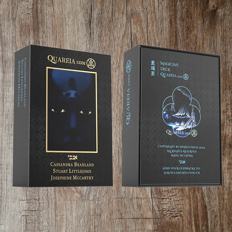 WohStudios Tarot Collection Oracle Cards Quareia Star Diamond Kirby Collection Gold Foil Board Games-3