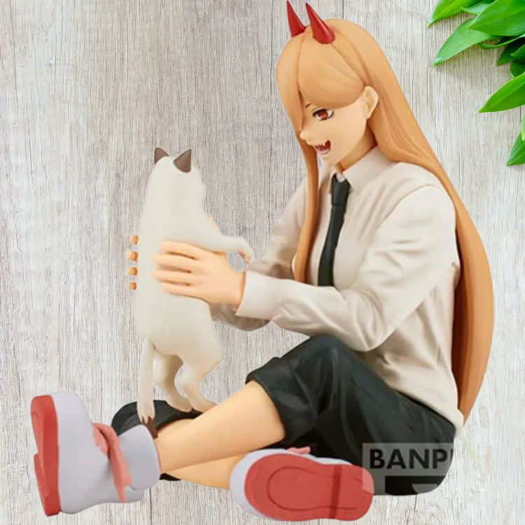BANPRESTO Chainsaw Man Rest Time 2 Power & Meow White/Yellow Bonus Gifts 9cm-3