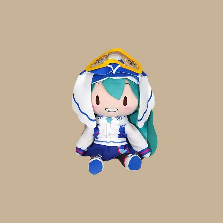 SEGA Hatsune Miku Snow Miku 2016 Compatible For Above 3 Years Old Audience Dolls Plush Doll 27cm Height-2