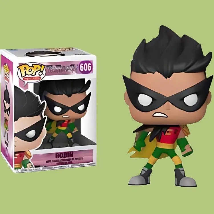 Funko POP! Collection HEROES Animation Youth Titan Attack Robin Chibi Figures 9.5cm-2