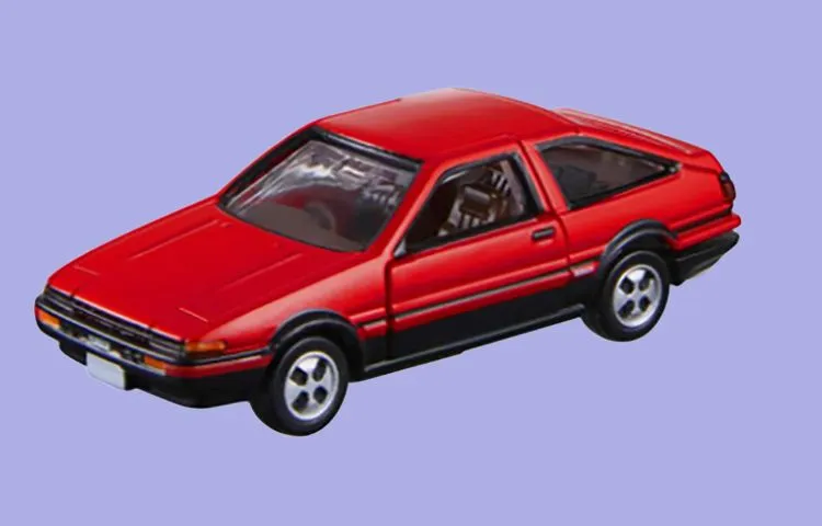 TAKARA TOMY Domeka TPSize 40 First Edition Head Text D AE86 Red Assembled Models-1