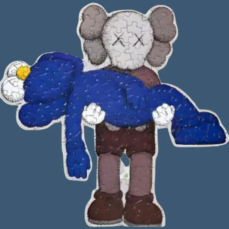KAWS Figure Print Tokyo First Gone Puzzles 100pcs Departure-1