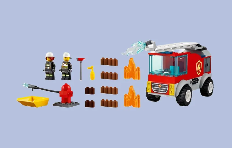LEGO City Collection Cloud Ladder Fire Truck Building Blocks 0pcs/300pcs 60280-2