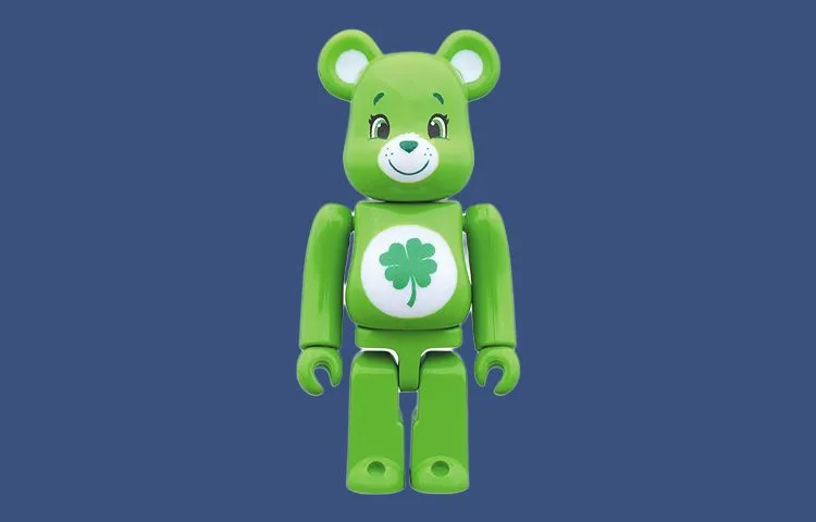 BE@RBRICK Care Bear Good Luck Bear Green-1