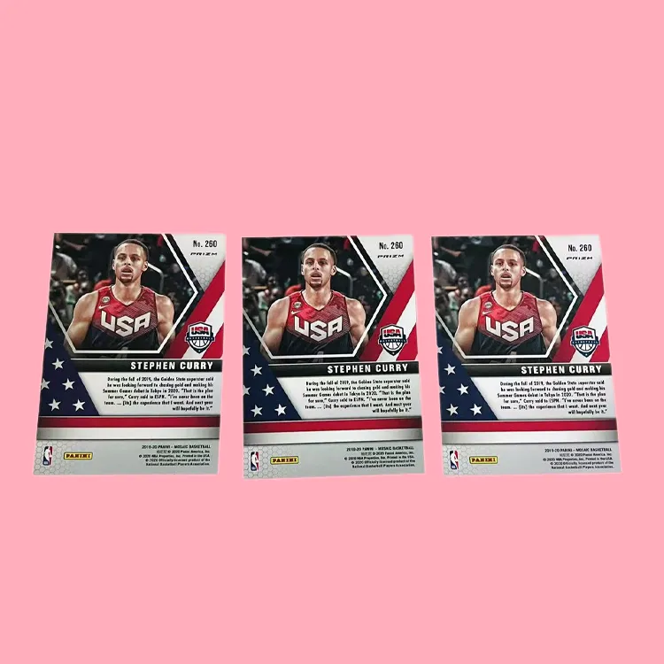 PANINI 19 20 USA Team Curry Mosaic Refringence Stephen Curry Player Card Product Access Sports Cards 3 Pcs-2